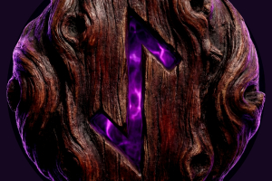 Placka "Eihwaz" Runa Magie a Tisu (Glow Edice)