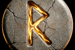 Placka "Raidho" Runa Cesty (Glow Edice)