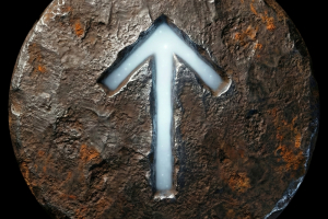 Placka "Tiwaz" Runa Vítězství (Glow Edice)